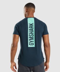 Gymshark Kadın Şort - Gymshark cesur tişört donanma erkekler B26PXX706