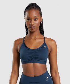 Gymshark Kadın Şort - Gymshark dantelli spor sutyeni donanma kadınlar B26PXX112