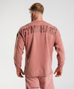 Gymshark Kadın Şort - Gymshark elektrikle yıkanmış mürettebat gül kahverengi erkekler B26PXX790