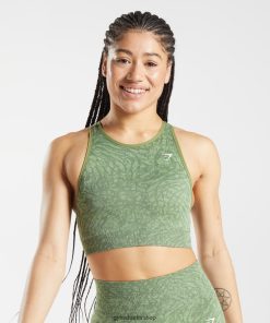 Gymshark Kadın Şort - Gymshark hayvan dikişsiz spor sütyenini uyarlayın vahşi | iguana yeşili kadınlar B26PXX203