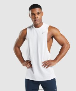 Gymshark Kadın Şort - Gymshark kritik 2.0 düşme kollu tank beyaz erkekler B26PXX901