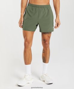 Gymshark Kadın Şort - Gymshark varış 5 şort çekirdek zeytin erkekler B26PXX517