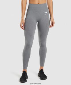 Gymshark Kadın Şort - Gymshark vital dikişsiz 2.0 tayt dumanlı gri kırçıllı kadınlar B26PXX250