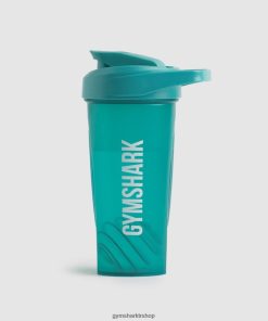 Gymshark Türkiye Mağazaları - Gymshark çalkalayıcı şişe peygamber çiçeği mavisi üniseks B26PXX1112