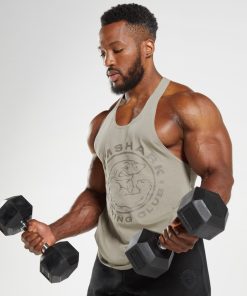 Gymshark Türkiye Mağazaları - Gymshark eski kiriş ekru kahverengi erkekler B26PXX1022