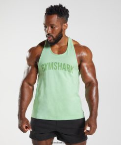 Gymshark Türkiye Mağazaları - Gymshark güç kirişi aloe yeşili erkekler B26PXX1004