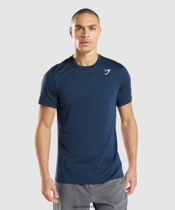 Gymshark Türkiye Mağazaları - Gymshark varış tişörtü donanma erkekler B26PXX611