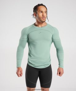 Gymshark Çorap - Gymshark 315 dikişsiz uzun kollu tişört don deniz mavisi/mürekkep deniz mavisi erkekler B26PXX780