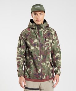 Gymshark Çorap - Gymshark ceketi geri al çekirdek zeytin erkekler B26PXX861