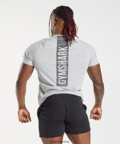 Gymshark Çorap - Gymshark cesur tişört açık gri erkekler B26PXX762