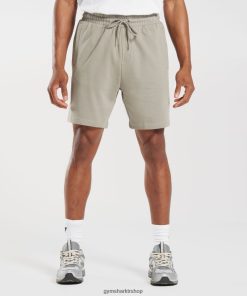 Gymshark Çorap - Gymshark dinlenme gününün temelleri 7 şort ekru kahverengi erkekler B26PXX540