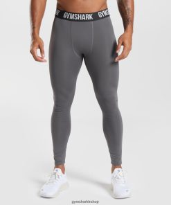 Gymshark Çorap - Gymshark eleman taban katmanı taytları siluet gri erkekler B26PXX1032