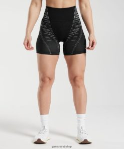 Gymshark Çorap - Gymshark sınırsız şort siyah/açık gri kadınlar B26PXX105