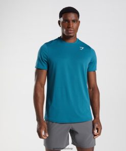 Gymshark Çorap - Gymshark varış tişörtü Atlantik mavisi erkekler B26PXX759
